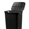 Panier à linge en plastique anthracite avec couvercle Voir les images du produit 5