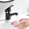 Auralum Schwarz Wasserhahn Bad Messing Waschtischarmatur Produktbild-Vorschau 2