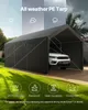 VEVOR Carport, 3,05x6,09x2,87 m Autoüberdachung, Zeltgarage Produktbild-Vorschau 6
