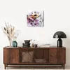 Wanduhr - Quadrat - Glasuhr - blume sommer natur - 40x40cm Produktbild-Vorschau 7