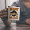 Nicht Quatschen. Machen! Kaffeebecher in schwarz für Produktbild-Vorschau 6