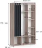 Kleiderschrank Vicco Luigi Sonoma 38 x 178.1 cm mit Produktbild-Vorschau 3