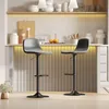 HOMCOM 2er-Set Barhocker, Barstühle mit Kunstlederbezug, Produktbild-Vorschau 2