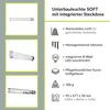 LED Wandlampe "Soft" mit Steckdose blendarm warmweiß Produktbild-Vorschau 3