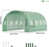 VOUNOT® Gewächshaus Foliengewächshaus Winterfest Produktbild-Vorschau 3