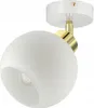 Lampa Wisząca Sufitowa Żyrandol Biała Szklana Kula White Podgląd zdjęcia produktu 1