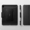 Three views of a black iPad case. Podgląd zdjęcia produktu