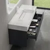 doporro Mobile Bagno Sospeso Mobiletto Sottolavabo da 120 Anteprima dell’immagine prodotto 6