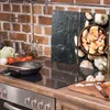 Glasschutzplatte für den Herd 2x30x52 Knoblauch Produktbild-Vorschau 3