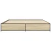 Bettgestell Sonoma-Eiche 200x200 cm Holzwerkstoff und Produktbild-Vorschau 4