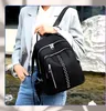 EDIBAZZAR | Damenrucksack elegant urban schwarz boho Produktbild-Vorschau 4