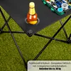 BigDean Campingtisch faltbar mit 2 Getränkehaltern Schwarz Produktbild-Vorschau 2