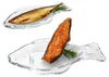 2x Fischplatte OSLO Gr. M LxB 29x16cm Glas Fisch-Relief Produktbild-Vorschau 5