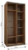 MEBLE KRYSPOL LUX 3 Schrank - 245,5x110x64cm - Weiß, Produktbild-Vorschau 7