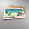 Gerahmtes Poster - Rahmen in heller Eiche - Auto Surfbrett Produktbild-Vorschau 3