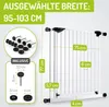 BOMI® Kinderschutzgitter zum Klemmen 83-243 cm | 90° Produktbild-Vorschau 2