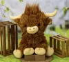 Hochlandrind Büffel sitzend 43cm hellbraun Zottelfell Produktbild-Vorschau 3