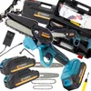 Mini kettingzaag accu 6 inch set – snoeizaag 21V met extra Productafbeelding-voorbeeld 1