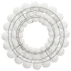 vidaXL Weihnachtskranz Weiß 45 cm Polystyrol Produktbild-Vorschau 1
