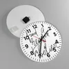 Wanduhr - Rund - Glasuhr - Manuskript Motto glauben - Produktbild-Vorschau 2