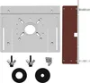 Sada 2 Router Table Insert Plate hliníkové slitiny dřeva Náhled obrázku produktu 3