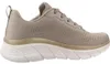 SKECHERS Bobs Flex Flying Damen Sneaker beige gold Textil Produktbild-Vorschau 4