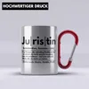 Trendation - Juristin Edelstahl Tasse Karabiner Geschenk Produktbild-Vorschau 2