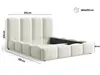 BESILIO Lit rembourré exclusif 180x200 Puffy - Lit design Voir les images du produit 6