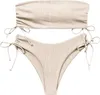 Dvojdielne plavky Push Up Highwaist Beige M Náhľad obrázku produktu 1