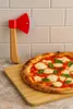 COLTELLO PER PIZZA 21 cm a forma di ascia Tagliapizza Rullo Anteprima dell’immagine prodotto 4