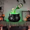 Gruwelijke Halloween-keteldecoratie voor buiten. Productafbeelding-voorbeeld 2