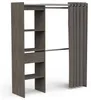Armoire Chicago - 50 x 114 x 192 cm - Noir/chêne Voir les images du produit 4
