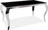 Esstisch PREDRAG – 150x90, schwarz / Chrom Produktbild-Vorschau 3