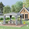 Outsunny tuinpaviljoen, model 2,96 x 2,96 meter, met dubbel Productafbeelding-voorbeeld 2
