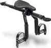 A black bicycle seat and pedal assembly for a child. Produktbild-Vorschau