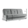 BETTSO Stilvolles NARDO Sofa mit Schlaffunktion und Produktbild-Vorschau 7