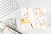 MuchoWow® Mauspad Mousepad Marmor - Gold - Weiß - Chic Produktbild-Vorschau 5