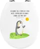 Mr. & Mrs. Panda WC Sitz Pinguin Surfer - Weiß - Geschenk, Produktbild-Vorschau 1