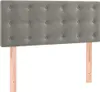 Kopfteil Hellgrau 100x5x78/88 cm Samt , Kopfteile Design Produktbild-Vorschau 2