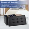 Clanmacy Sitzhocker sitzbank faltbar mit Stauraum, Produktbild-Vorschau 6