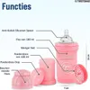 Diagram showing the different parts and features of a baby bottle. Podgląd zdjęcia produktu