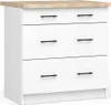 Küchenschrank mit Schubladen 80 cm VERMINA - weiß Produktbild-Vorschau 1