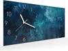 Wanduhr aus Glas mit Motiv Abstrakte Blautöne- 60 x 30 cm - Produktbild-Vorschau 2