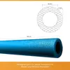 Trampolin Schaumstoff 88cm Schaumstoffrohre Produktbild-Vorschau 4