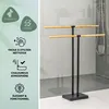 eluno Porte-serviettes sur pied indépendant, 2 barres, Voir les images du produit 6