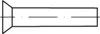 A technical drawing of a fastener. Produktbild-Vorschau