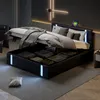 CDGlobal čalouněná postel 160x200cm úložný prostor s LED a Náhled obrázku produktu 1