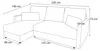 AX LIVING Sofa Klein mit Schlaffunktion Dolceo Ecksofa Produktbild-Vorschau 7