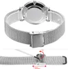Alienwork Damen-Armbanduhr Quarz silber mit Metall Mesh Produktbild-Vorschau 5