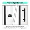 Falttür Duschkabine 90x90x185cm Eckeinstieg Duschabtrennung Produktbild-Vorschau 8